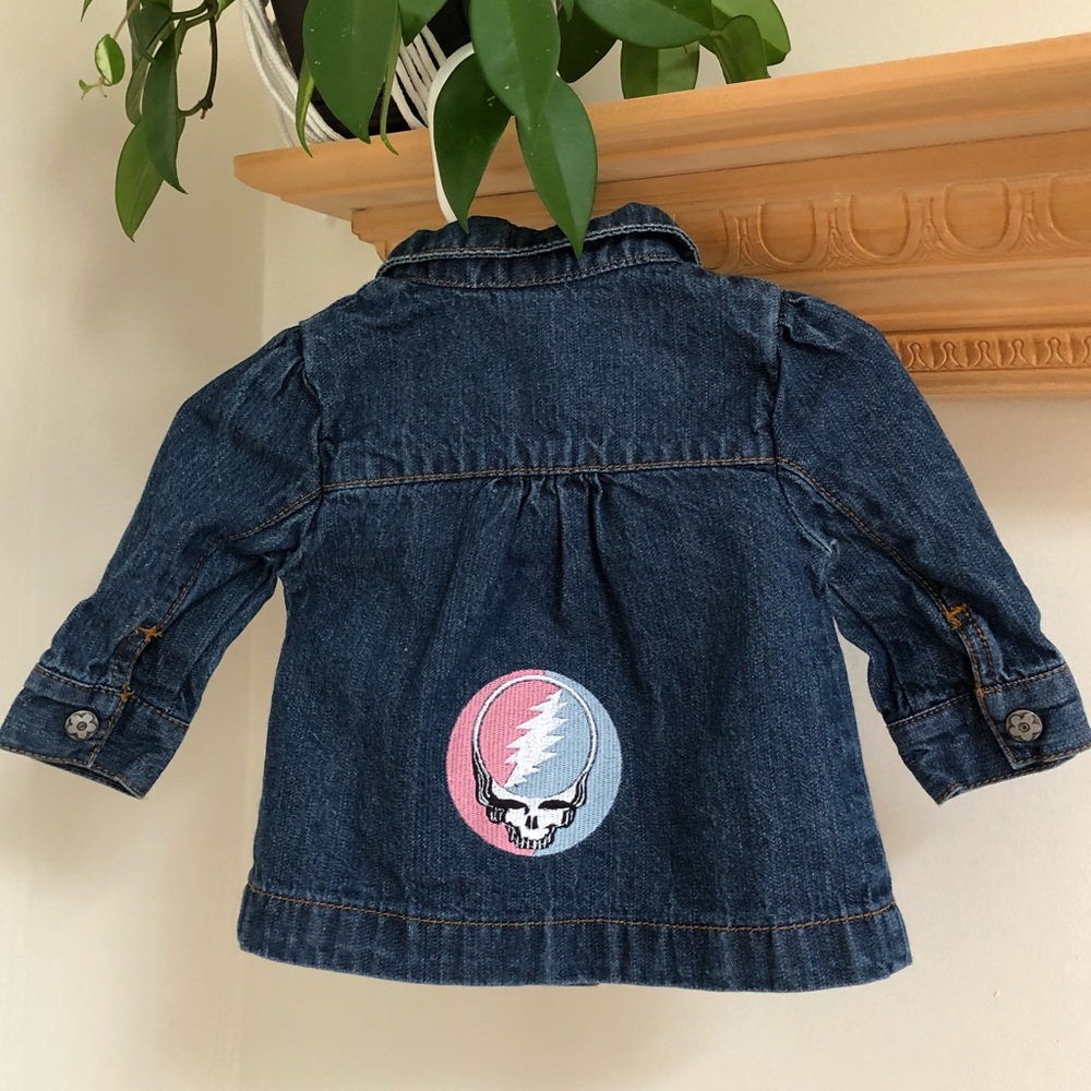 Grateful Dead upcycled Infant swing coat - Picture 4 of 4